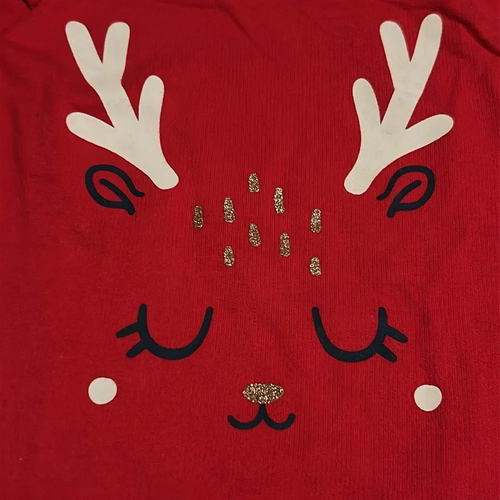 Red Kids Shirts with Festive Designs 5